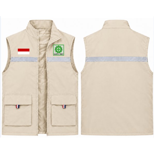Safety First Rompi K3 Original Safety Vest Kerja | Rompi Safety First K3 Original Pekerja Proyek