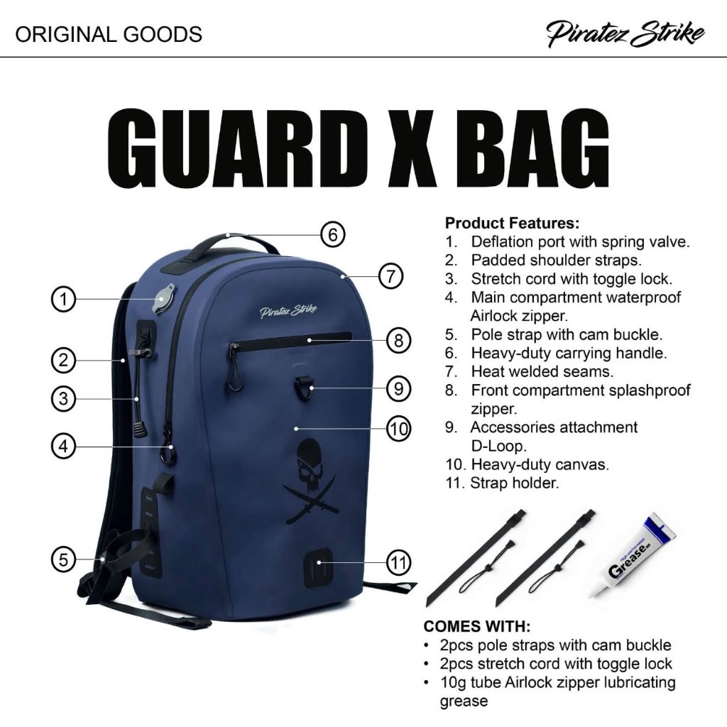 TAS MANCING PIRATEZ STRIKE GUARD X BAG WATERPROOF