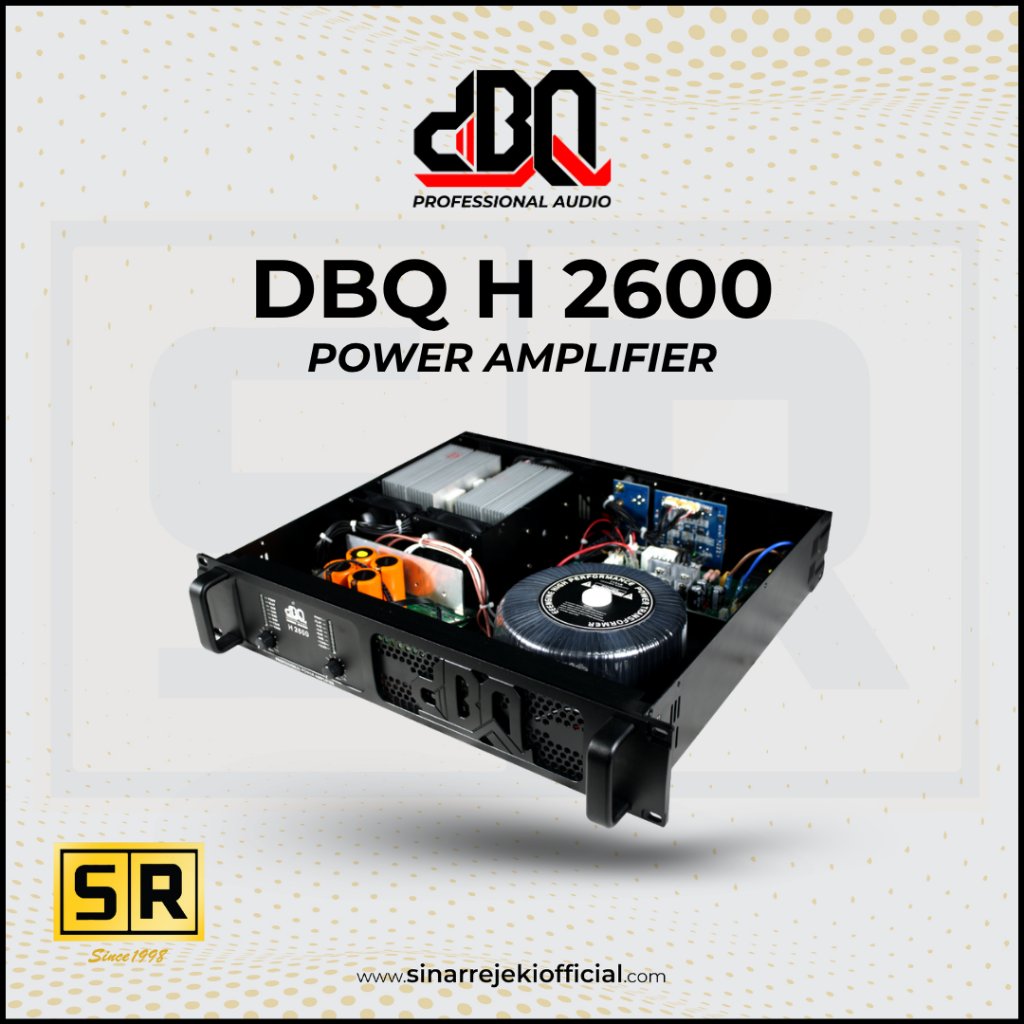 Power Amplifier DBQ H 2600 2 Channel Class / Kelas H