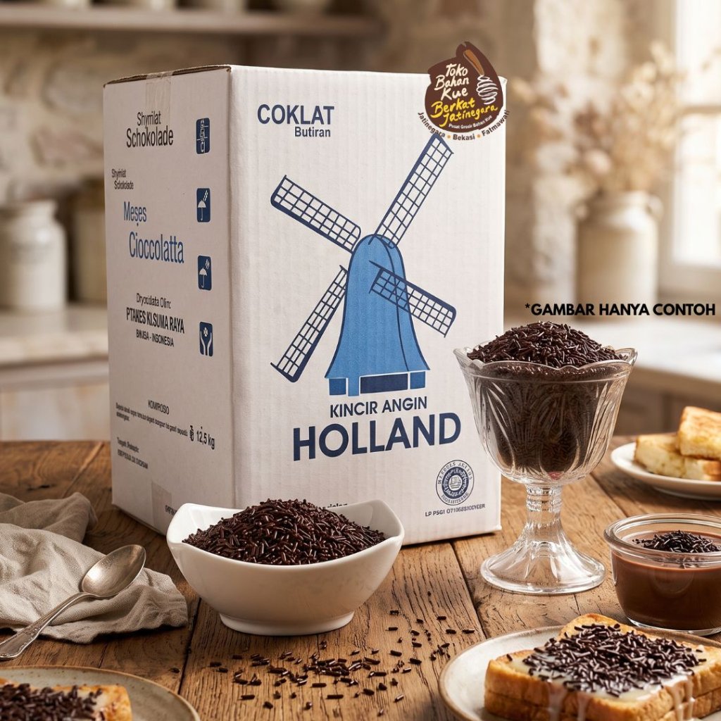 MESES HOLLAND 12,5KG / COKLAT TABUR / HIASAN KUE / MEISES