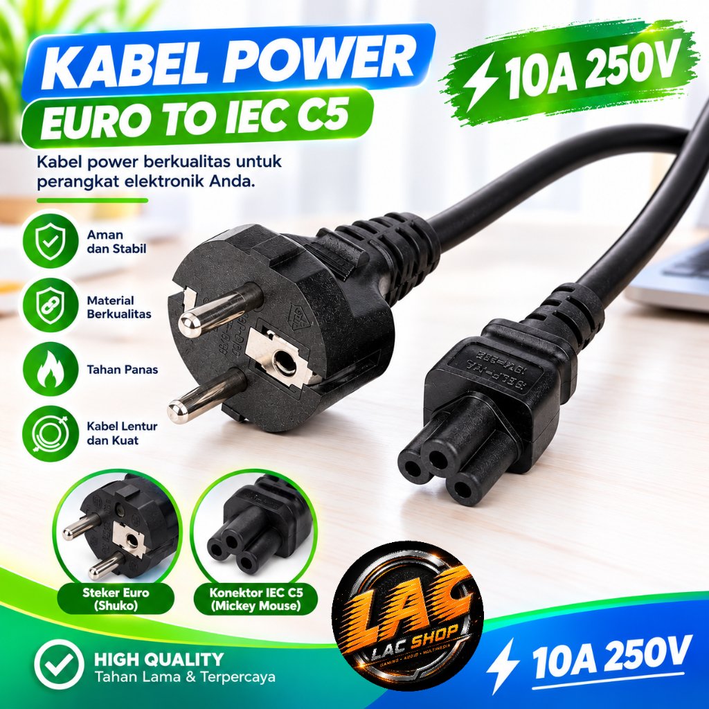 Kabel Power Adaptor Notebook /Kabel Adaptor Laptop /Kabel Power Laptop