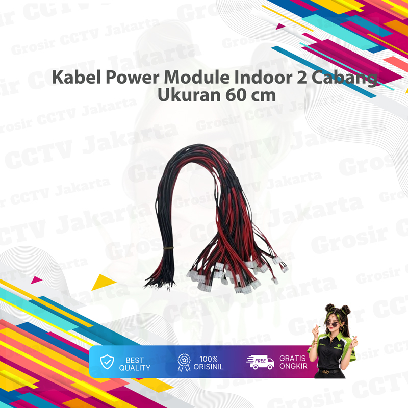 Maximus Kabel Power Module/Panel Indoor 2 Cabang Uk 60 cm