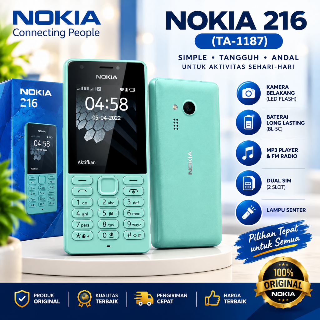 HP Nokia Jadul Nostalgia Second Tested - Nokia 216 / 215 / 210 / 150 Dual Sim - HP Second Siap Pakai