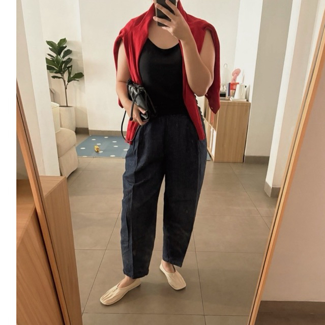 PL  BARREL PANTS UNIQLO DENIM BARREL MUJI