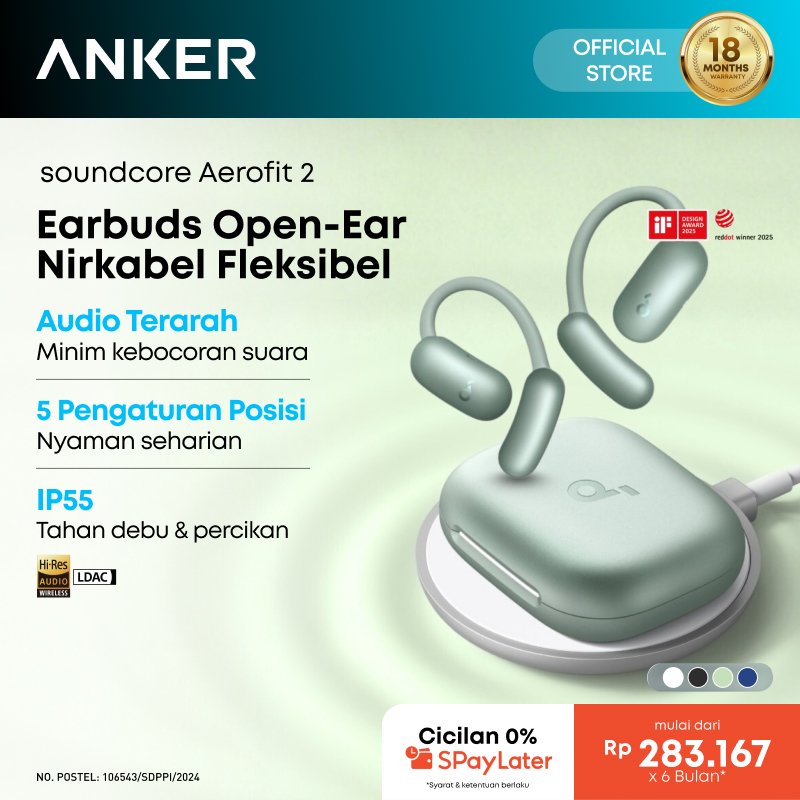 Anker SoundCore AeroFit PRO - Earphone TWS Terbuka