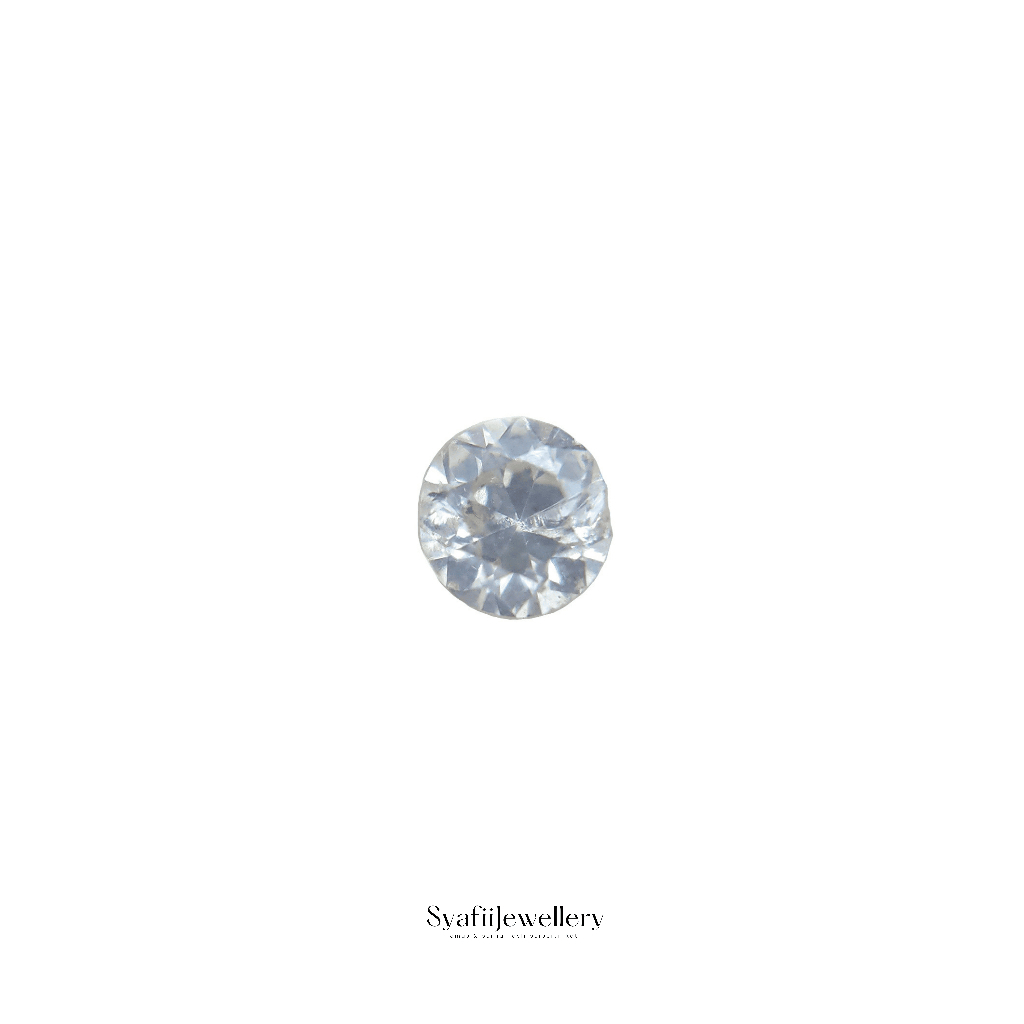 Natural Berlian Banjar 3.3mm 0.13ct