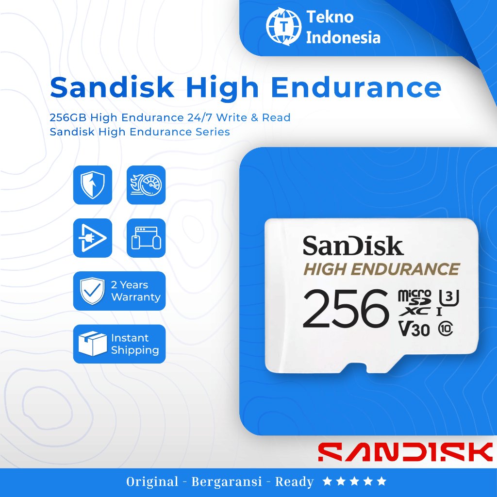 256GB Memory HP Memory CCTV Sandisk High Endurance Card 256GB microSDMemory Card Memori Kamera CCTV