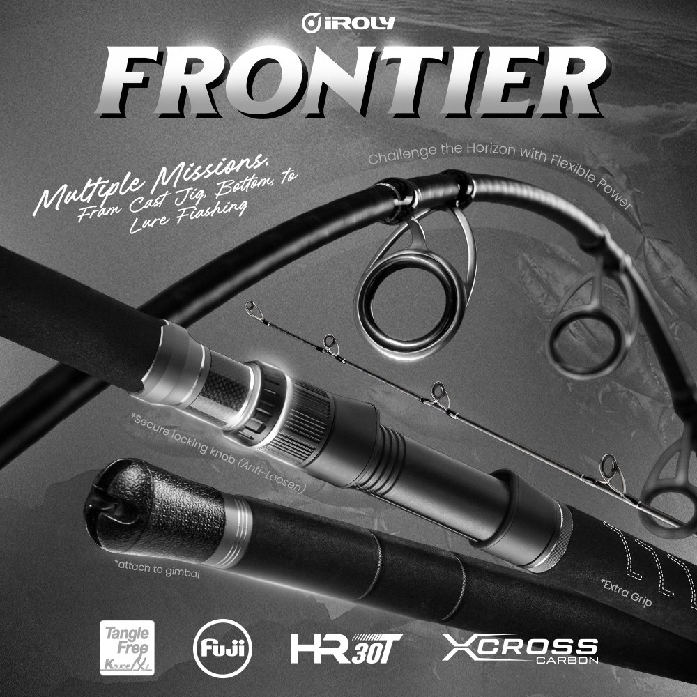 Joran Pinggiran/Popping Iroly Frontier Fuji Guide Xwrap Carbon