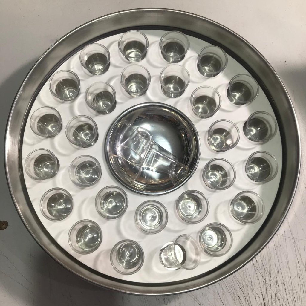 Nampan Perjamuan Kudus Stainless steel & 27 Cawan