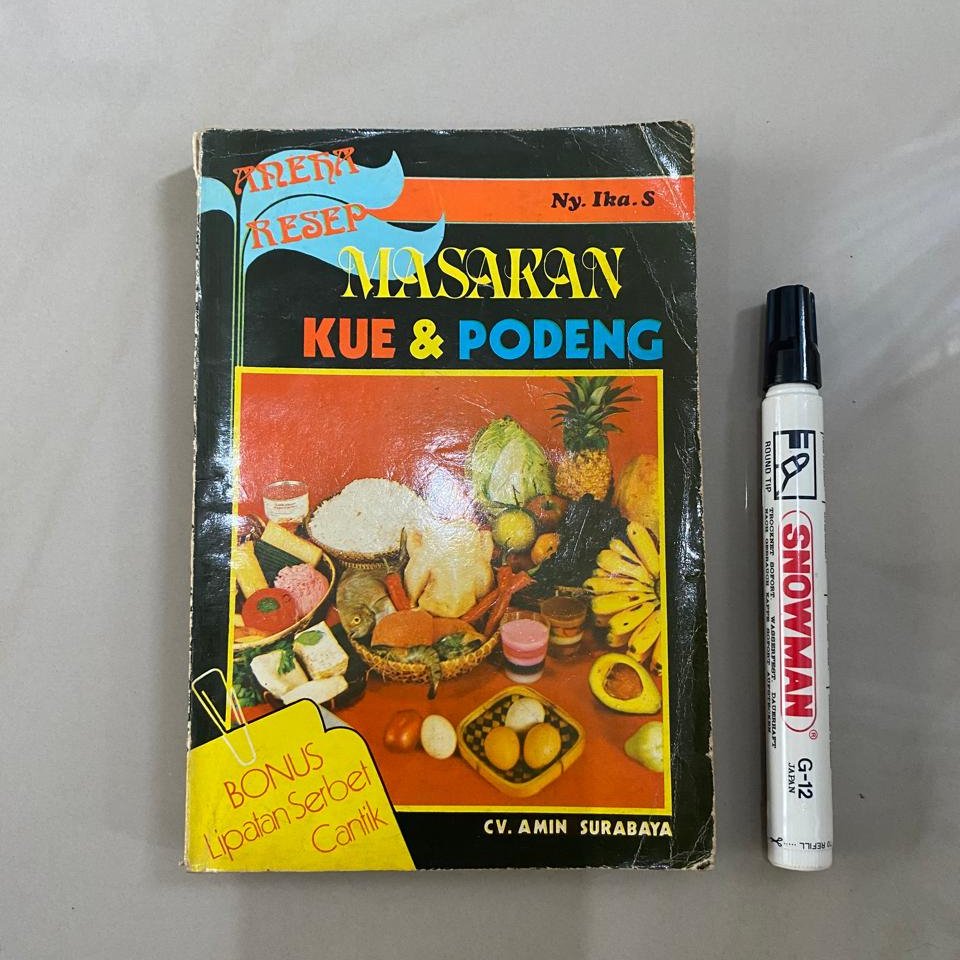 BUKU ANEKA RESEP MASAKAN - KUE & PODENG – CV AMIN - PRELOVED