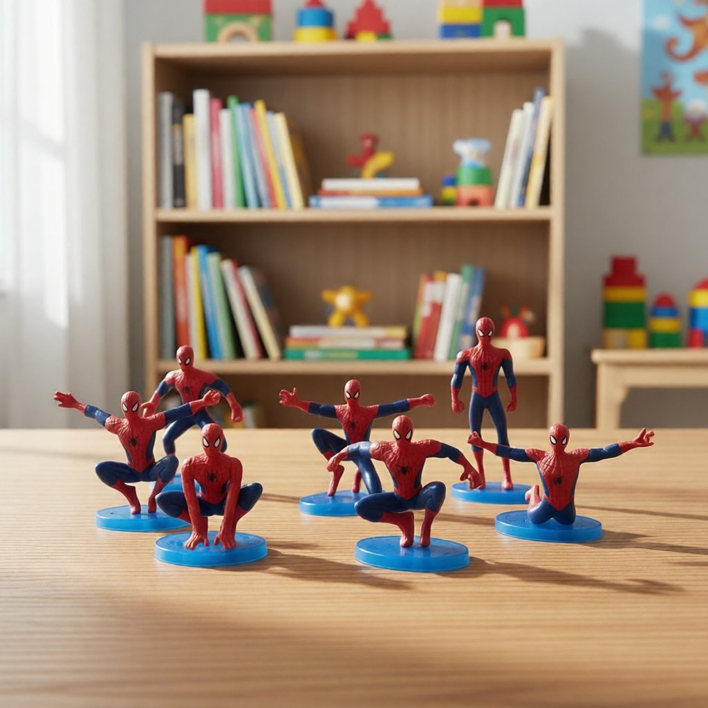 Mainan Action Figure Spiderman - Action Figure Spiderman Isi 7 Pcs