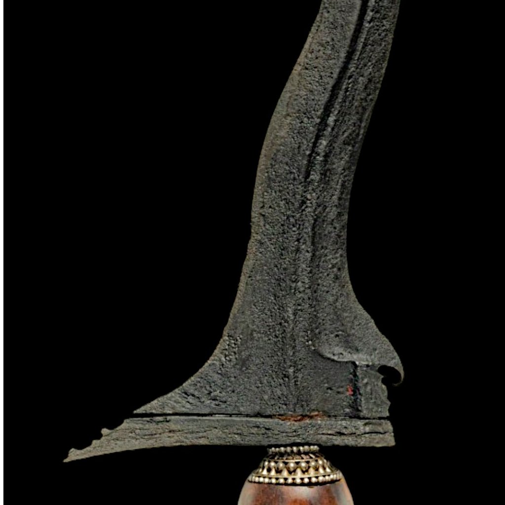 Keris Anoman Luk 5 Pamor Keleng Tangguh Majapahit