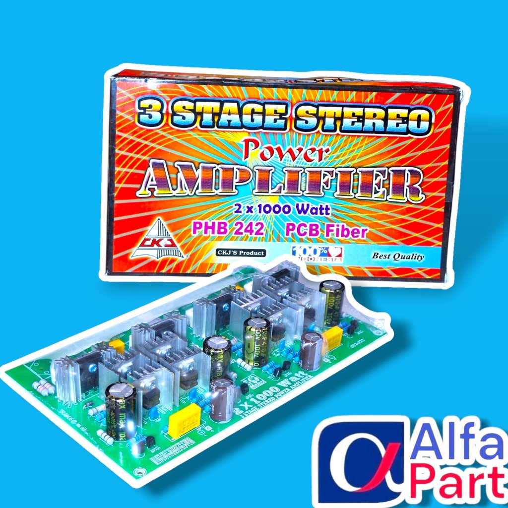 KIT 3 STAGE STEREO POWER AMPLIFIER 2 X 1000 WATT CKJ 242