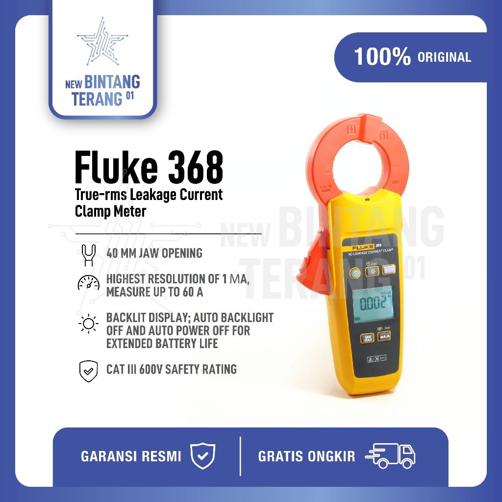 Fluke 368 True-rms Leakage Current Clamp Meter