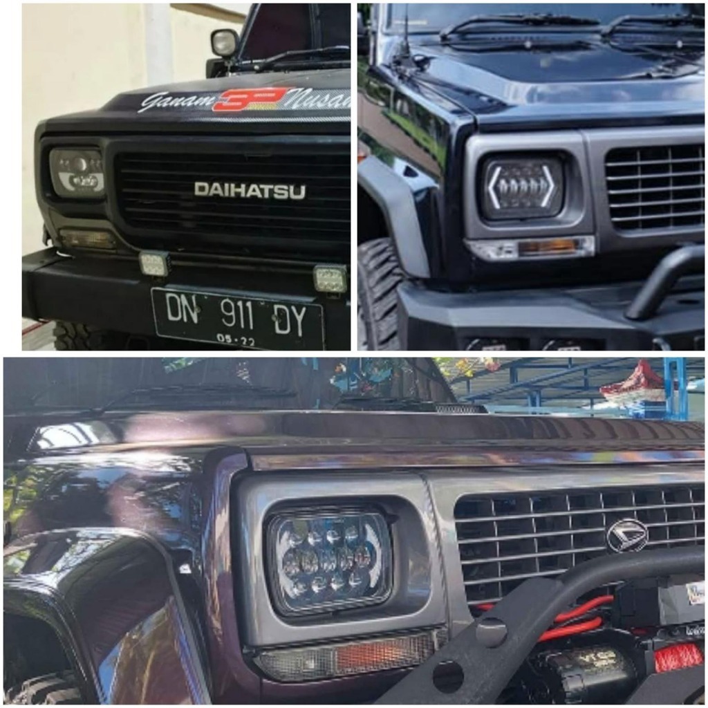 lampu Headlamp taft Rocky Hiline feroza Led - Model panah