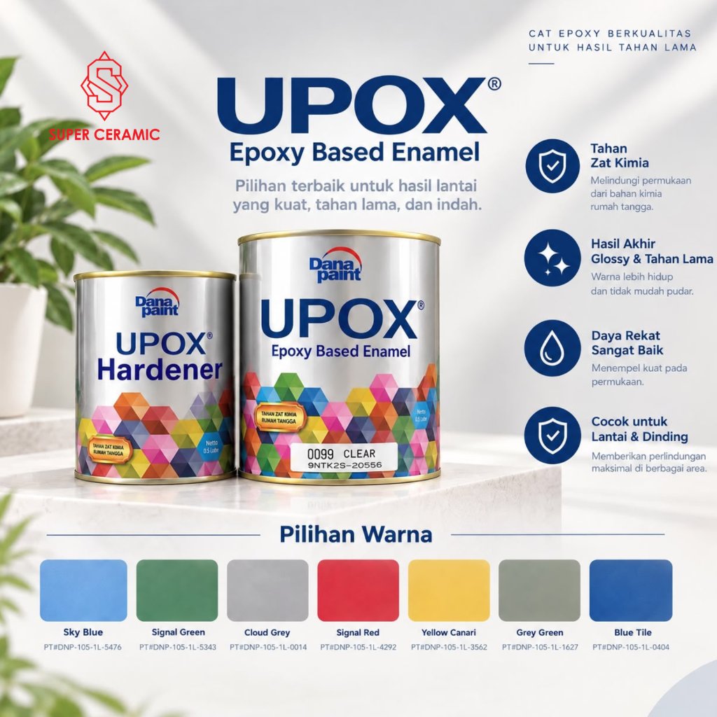 DANAPAINT Epoxy UPOX - Cat Lantai 1L