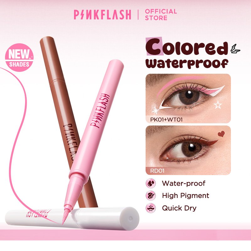 [New Shades]PINKFLASH Waterproof Eyeliner Colored Eyeliner pigmented  Long lasting Waterproof E01