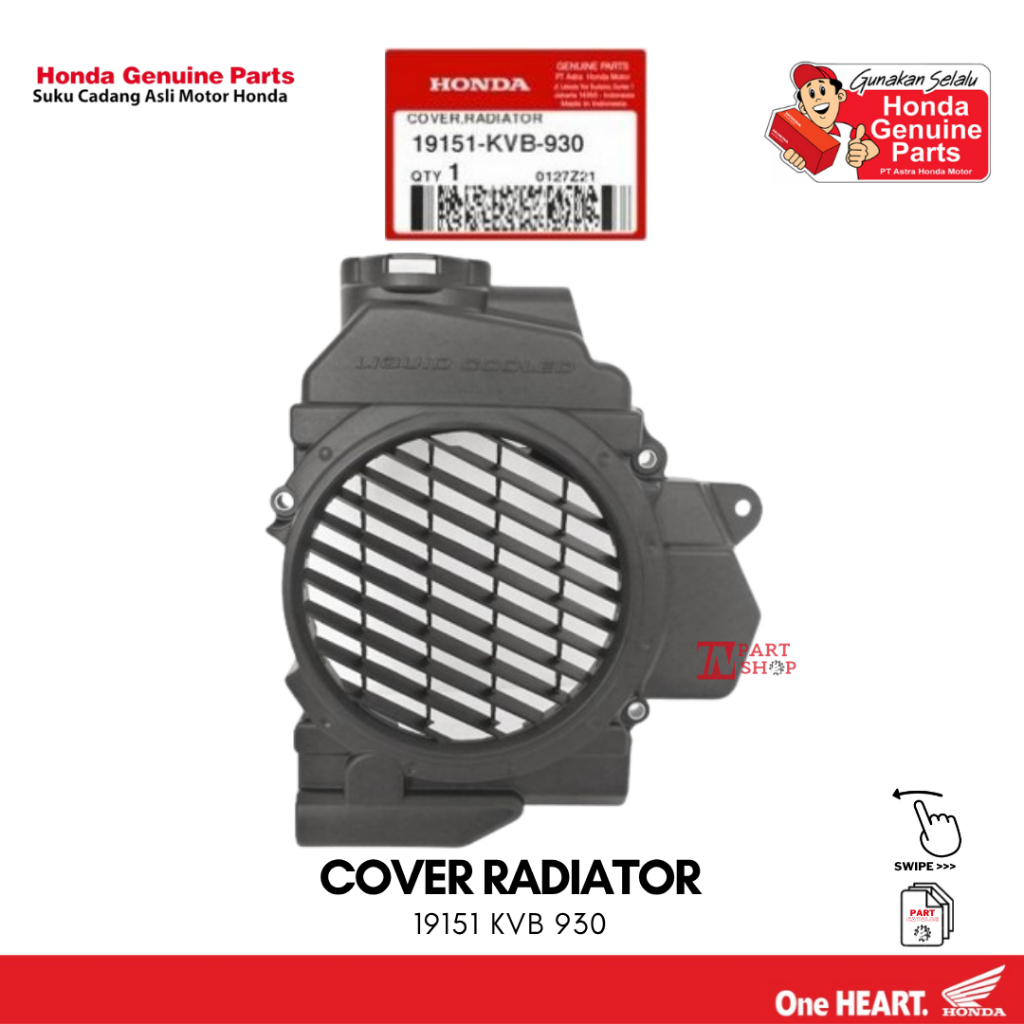 Cover Radiator (Cover Radiator) - Vario 110 CW / 19151-KVB-930