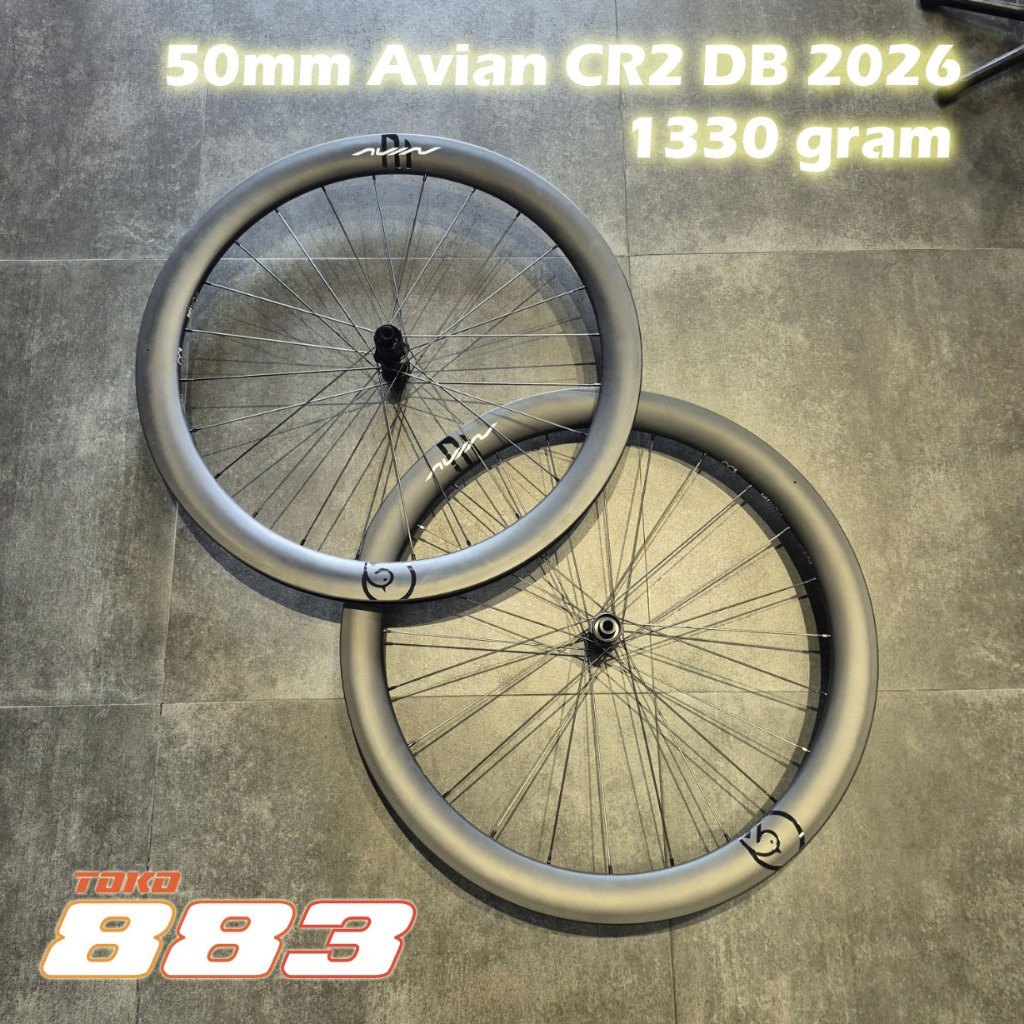 AVIAN CR2 DB 2026 Wheelset Carbon 50mm Ratchet Roda Sepeda Lebar Rim 30mm