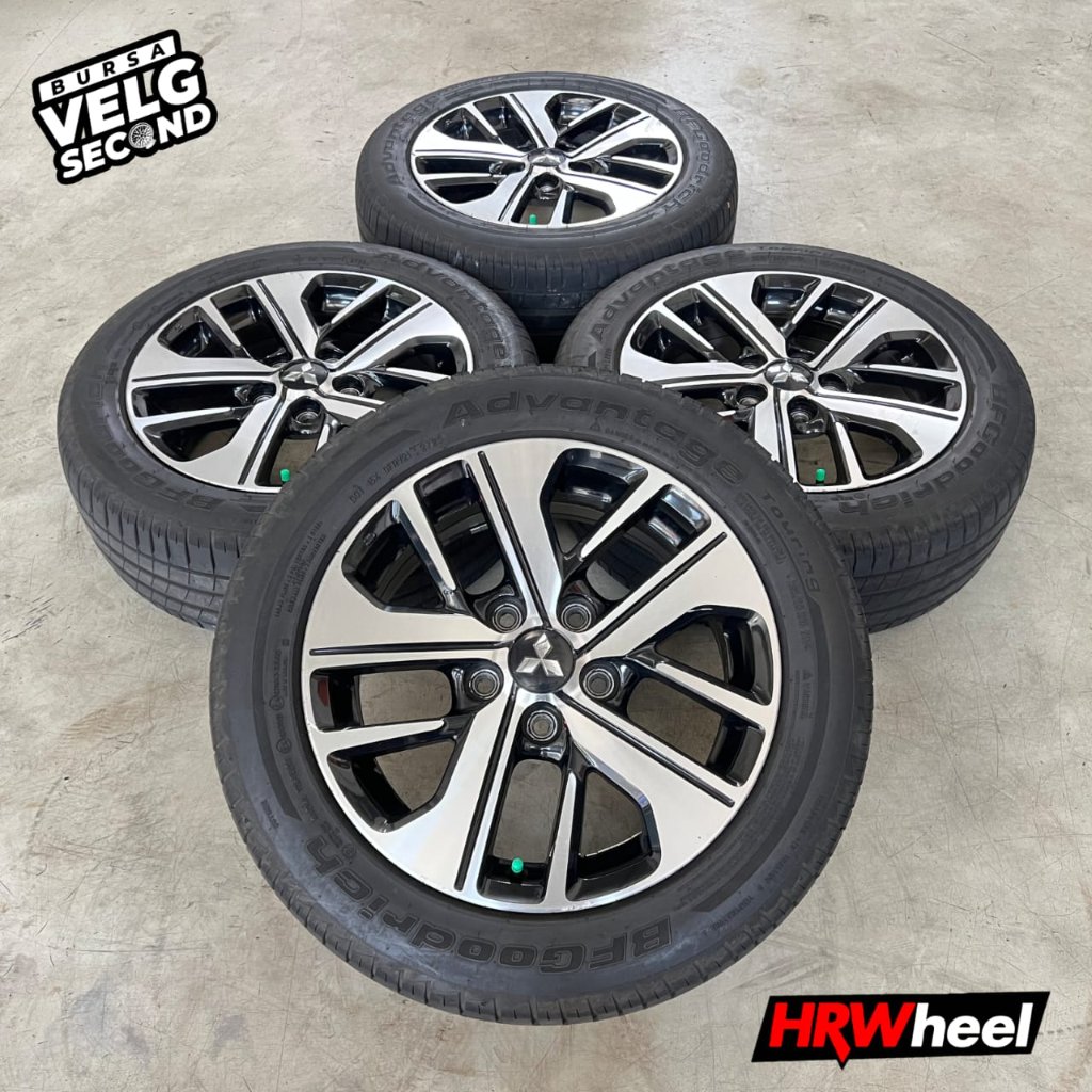 Ban Velg Mobil Original Xpander Ultimate Ring 16 Hitam Polish + Ban BF Goodrich 205 55 r16