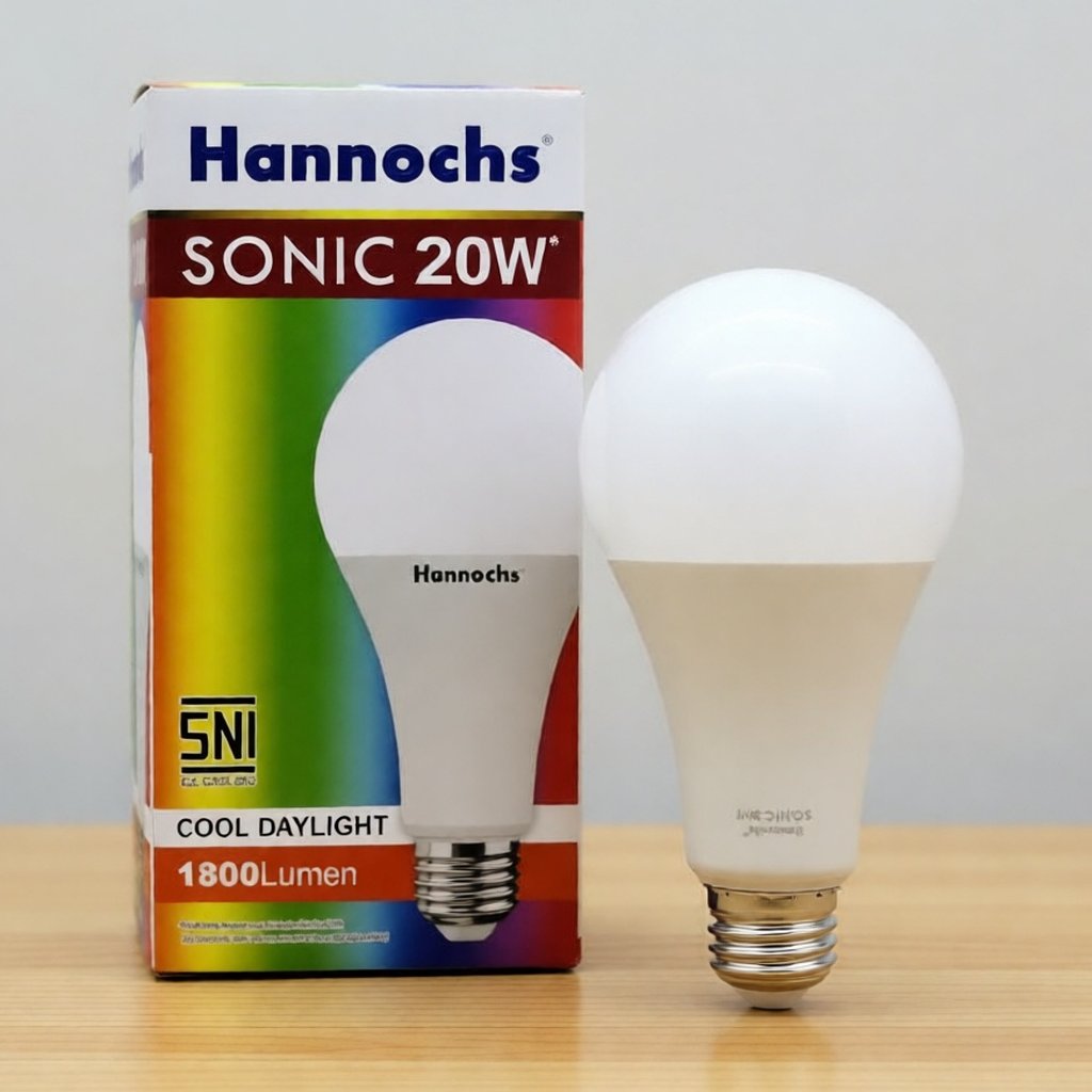 Bola Lampu Led 20 Watt Putih Hannochs Sonic