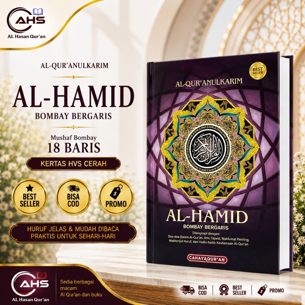 Al Qur'an Al Hamid Size B5 Besar Mushaf Al Qur'an Non Terjemah 30 Juz Hard Cover Tebal Kertas Hvs Pr