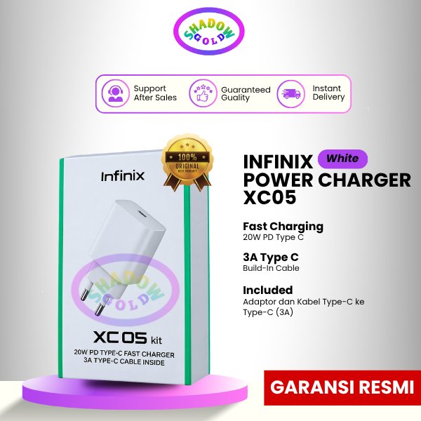 Infinix Charger XC05 20W - Original Garansi Resmi