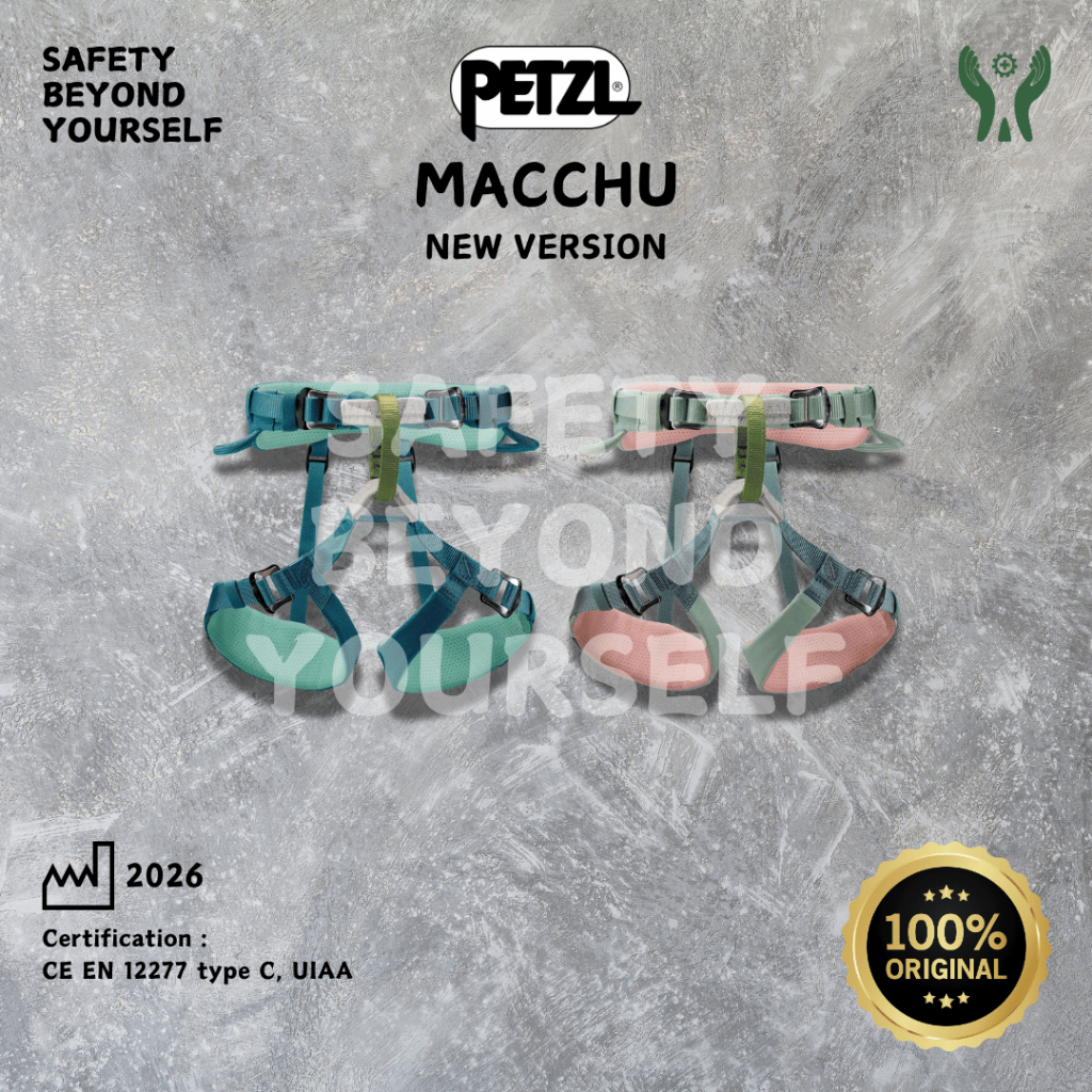 MACCHU PETZL Sit Harness Kids for Adventure Park / Outbound untuk Anak (Max 40 Kg) - untuk Keselamat