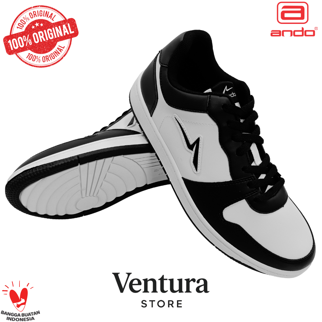 Sepatu Sneakers Pria ANDO TRICKS ALPHA Sepatu Sekolah Cowok Kerja Jalan Laki Ando Original