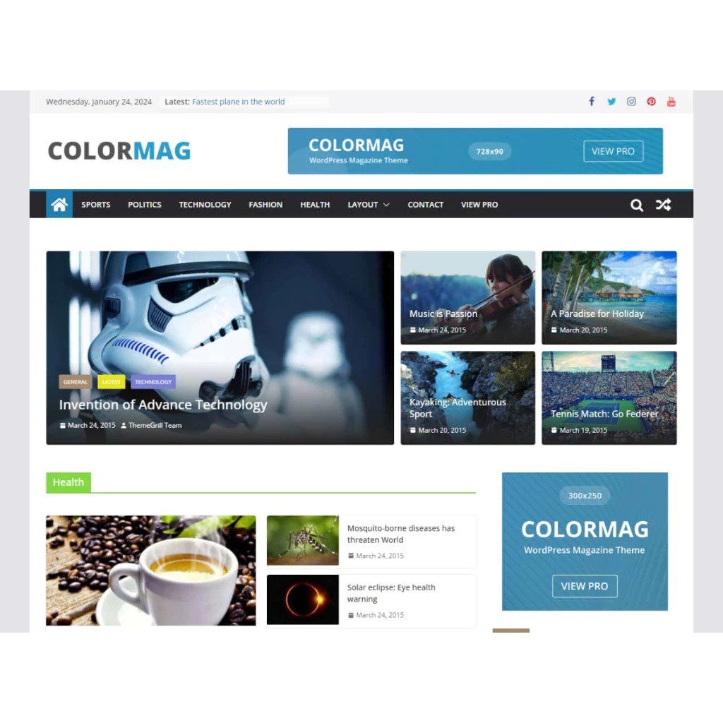 Template Wordpress NEWS