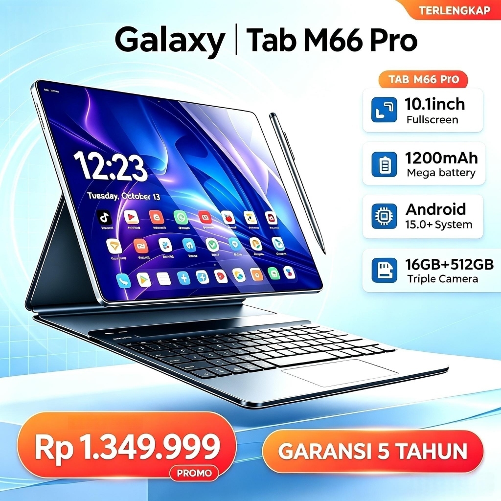 [COD] Samsung Galaxy Tab 10.1 Pro Tablet Android RAM 16GB ROM 512GB Layar 4K Ultra HD | 4G 5G LTE Du