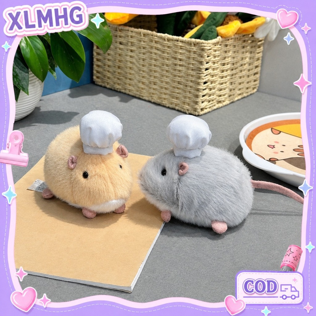 Boneka Plush Tikus Koki | Mainan Lembut dan Menggemaskan | Teman Santai Anti Stres | Kado Unik untuk
