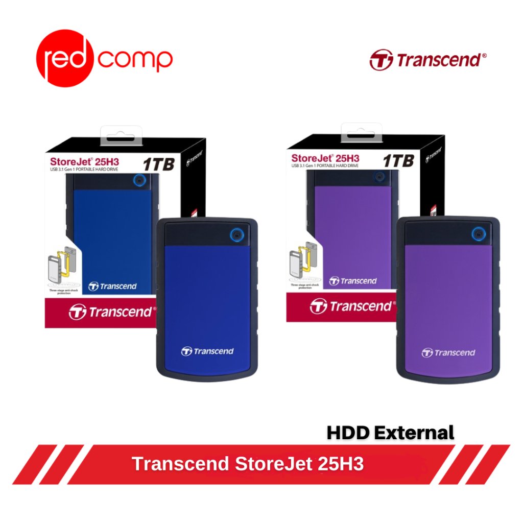Transcend StoreJet 25H3 1TB Hardisk External Antishock