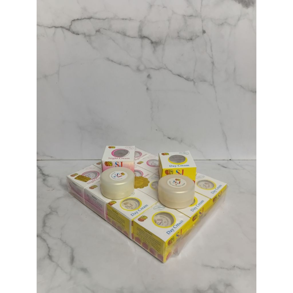 12pcs Cream Harian Sin Jung Extra Gingseng SJ Day Night 25gr Campur Original