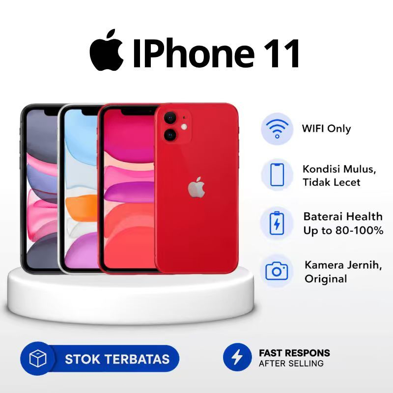 HP APPLE IPHONE 11 128GB 64GB Second inter WIFI ONLY MULUS SECOND IPHONE 11 BERGARANSI HARGA TERBAIK