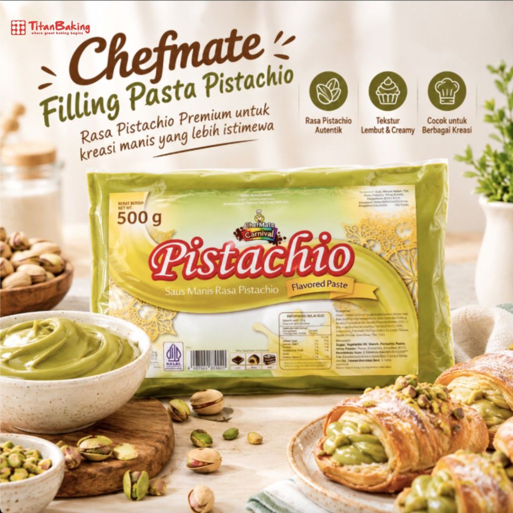 CHEFMATE FILLING PASTA PISTACHIO 500 GR