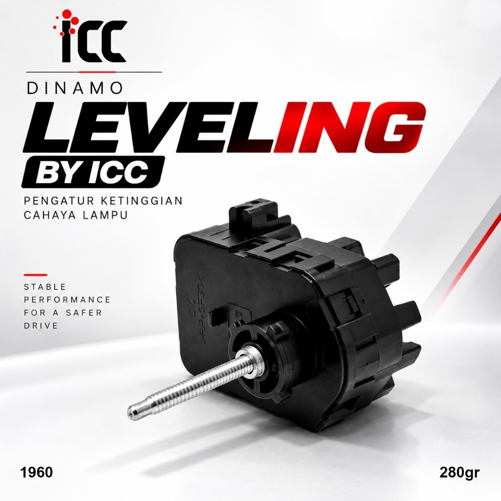Dinamo Leveling Lampu Motor Headlamp Leveling ICC