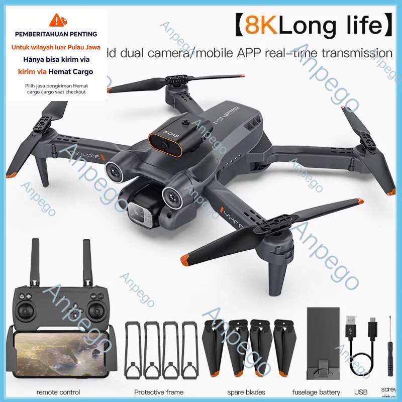 COD Drone P12 PRO COD 4K HD Kamera Wide Angle Obstacle Avoidance RC Drone with Altitude Hold