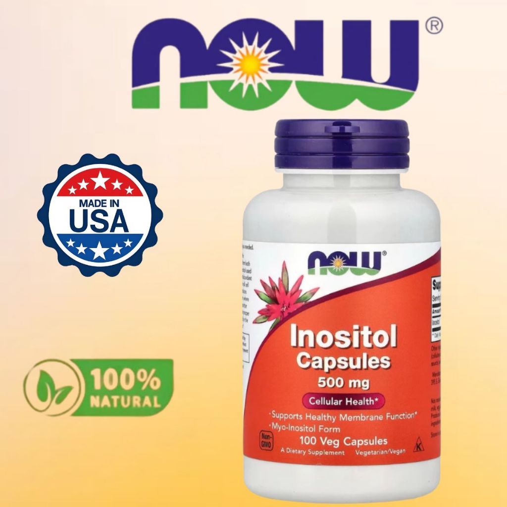 Now Foods Inositol 500mg | Myo-Inositol | Insulin & Lipid Metabolism