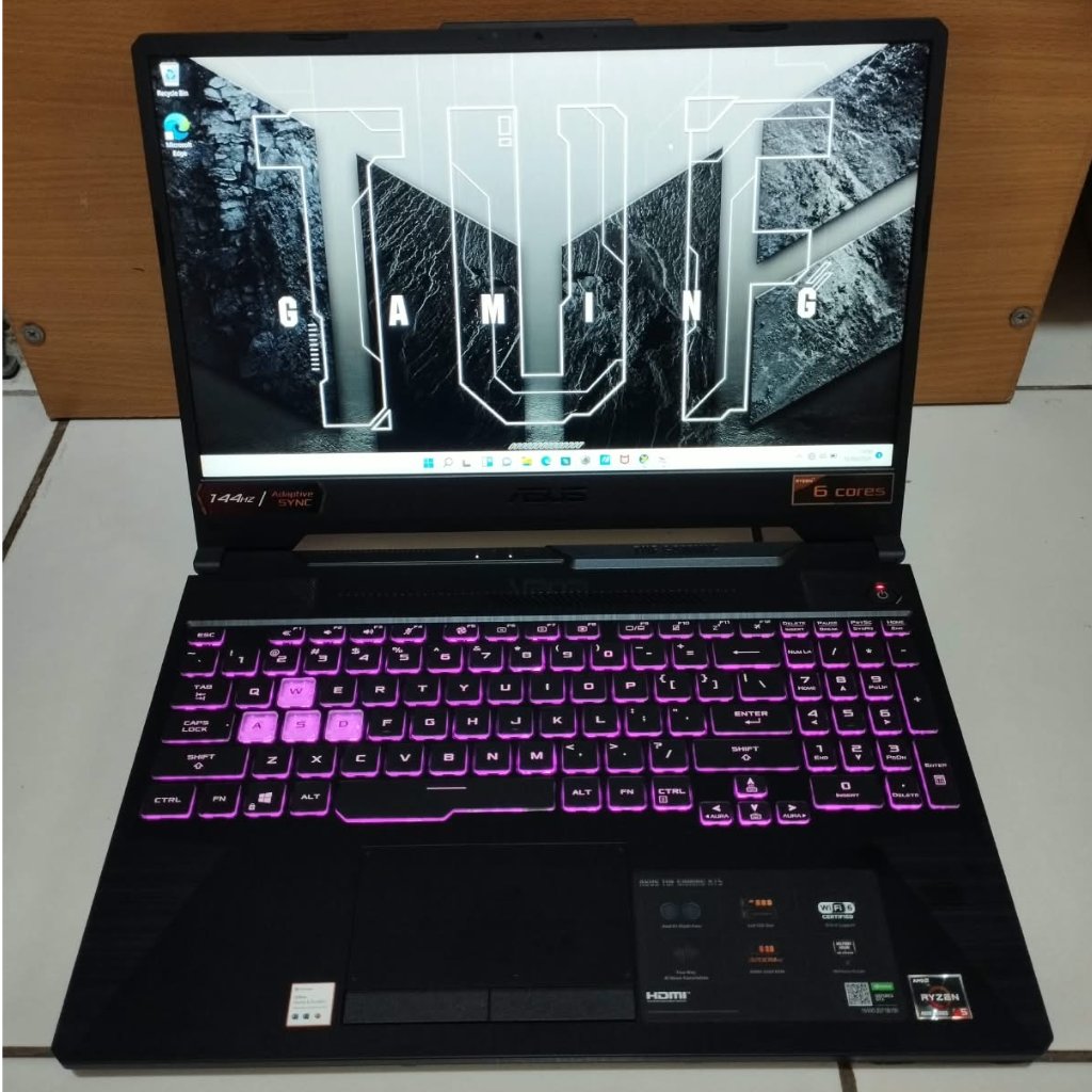 ASUS TUF GAMING A15 FA506IHR AMD RYZEN 5 4600H NVIDIA GTX 1650 RAM 8/512 SSD (SECOND MULUS)