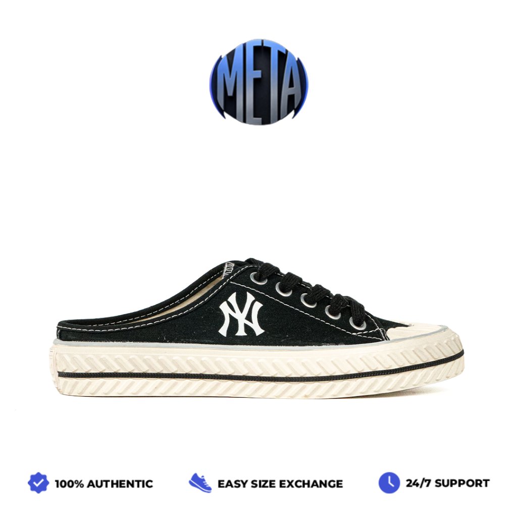 Meta Shoes - Sepatu Korea MLB Playball Origin Mule New York NY Yankees Sneakers Casual Outdoor Indoo