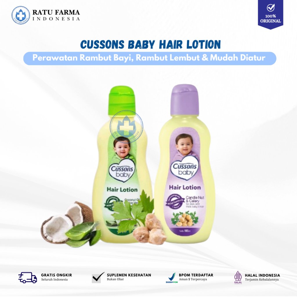 CUSSONS Baby Hair Lotion Series | perawatan rambut bayi