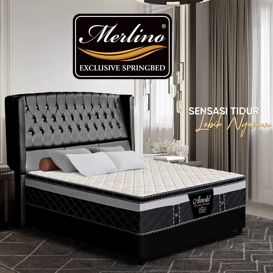 Springbed Merlino Arnold 180x200 cm Pocket Spring Pillow Top