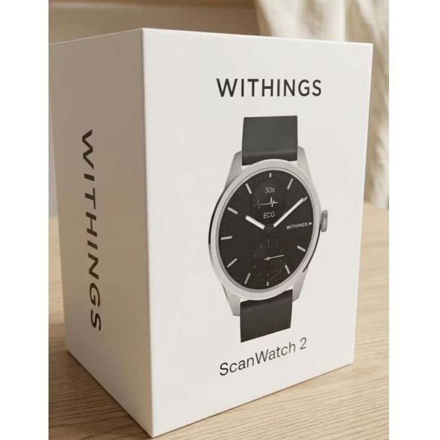 Withings ScanWatch 2 Hybrid Smartwatch 38 mm  - ECG, Temp, Suhu Tubuh , Tidur & Cycle Tracking (30 D