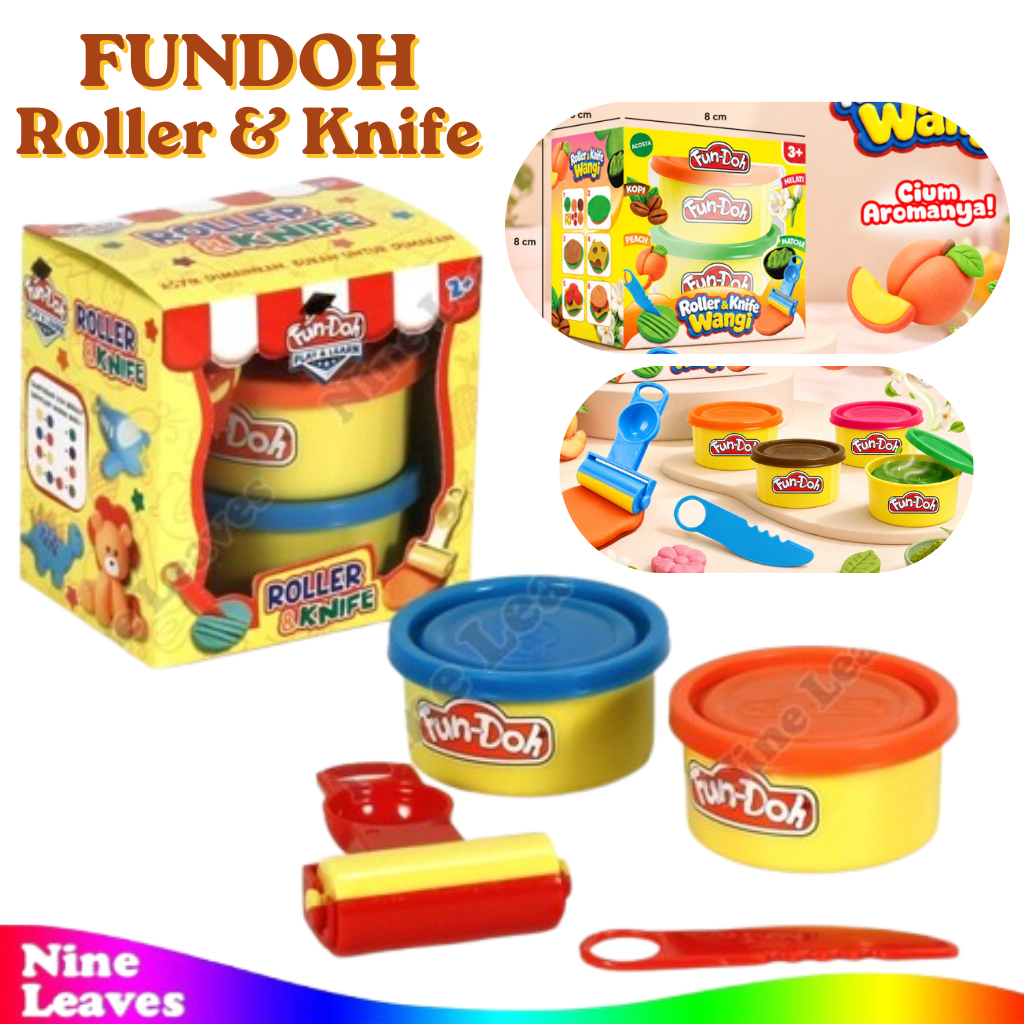 Mainan Anak Lilin Fundoh Roller And Knife Sovenir Souvenir Hampers Ulang Tahun Anak