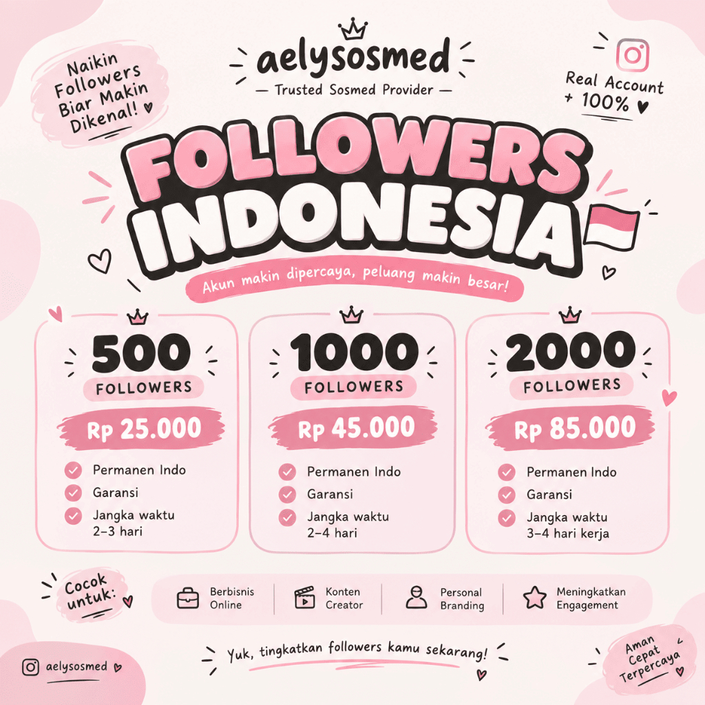 Followers Instagram Indonesia Permanen Aktif Like Instagram Orang Asli