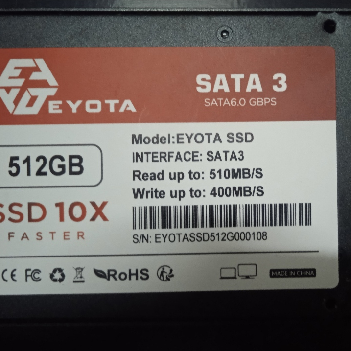 SSD EYOTA 512GB