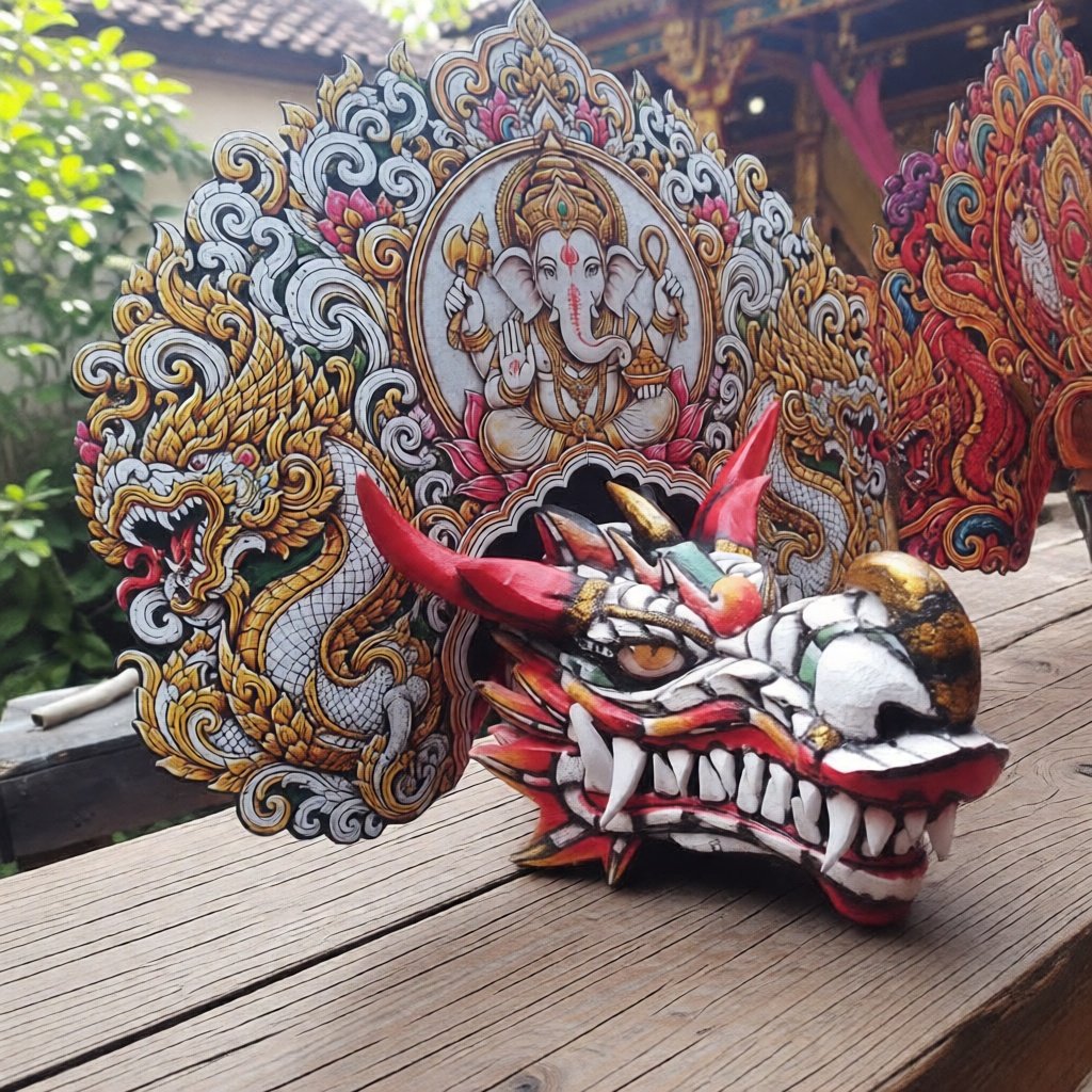 rampak barongan devil ukuran 20 realpict