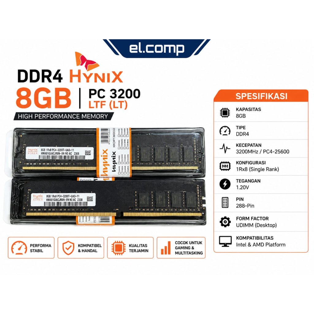 DDR4 8GB HYNIX LT PC 3200