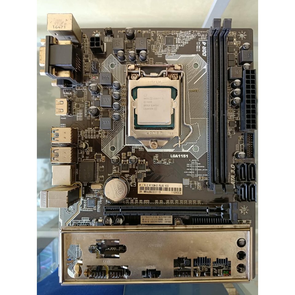 MOBO COLORFUL H110M-D PLUS V22/PROC I5-6600/BP